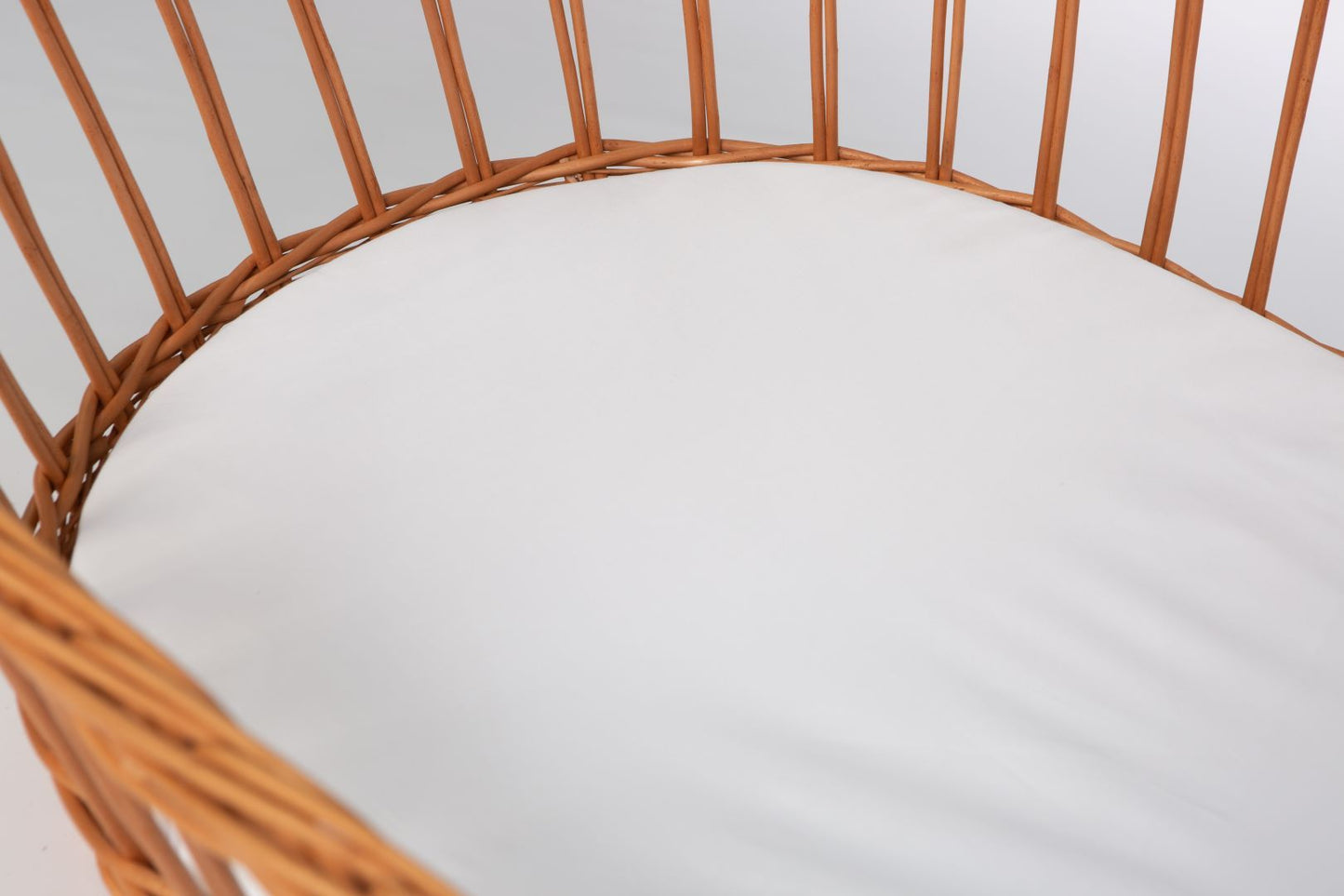 Baby-Spannbettlaken aus Bio-Baumwolle (oval)
