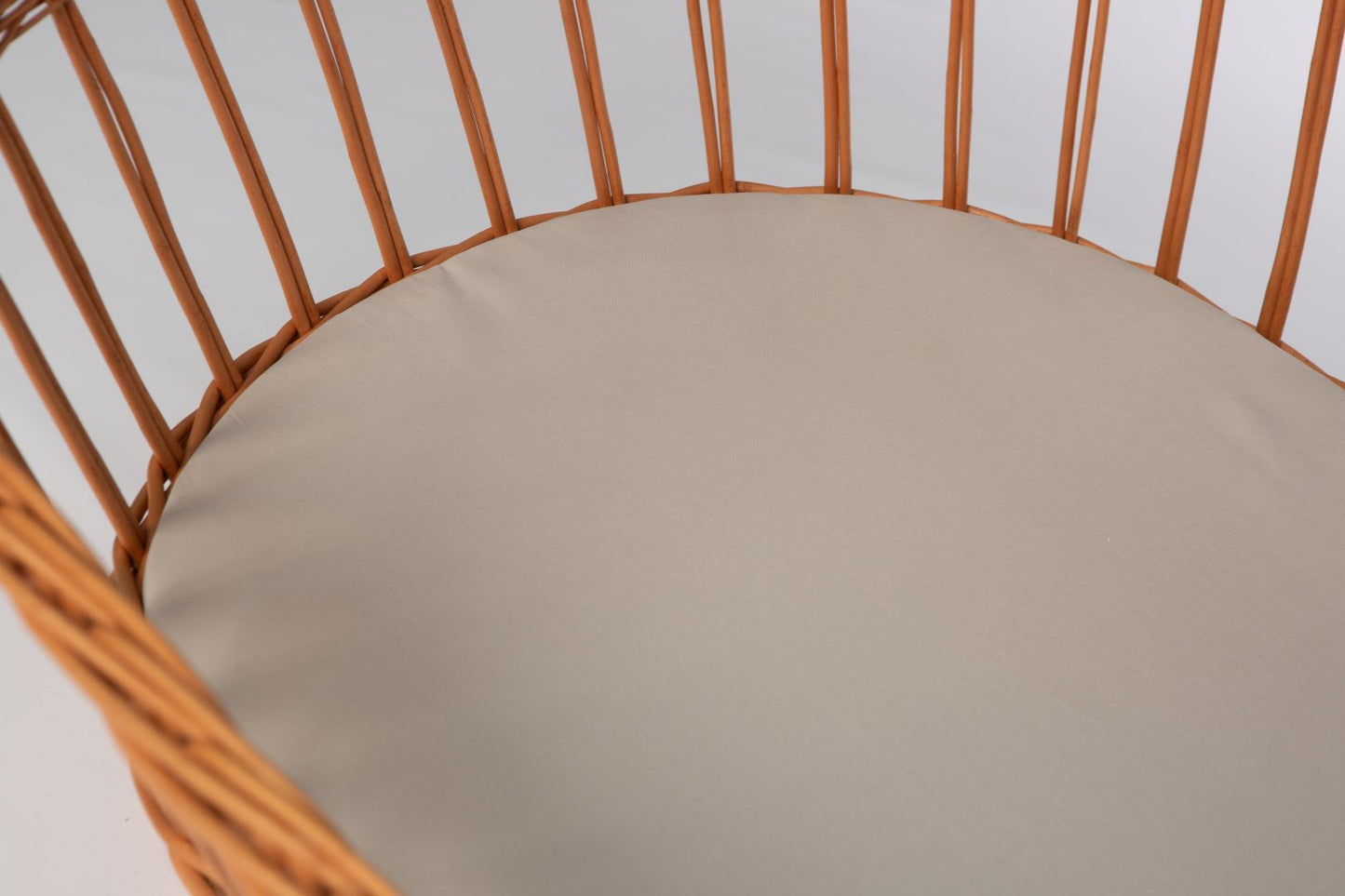 Baby-Spannbettlaken aus Bio-Baumwolle (oval)