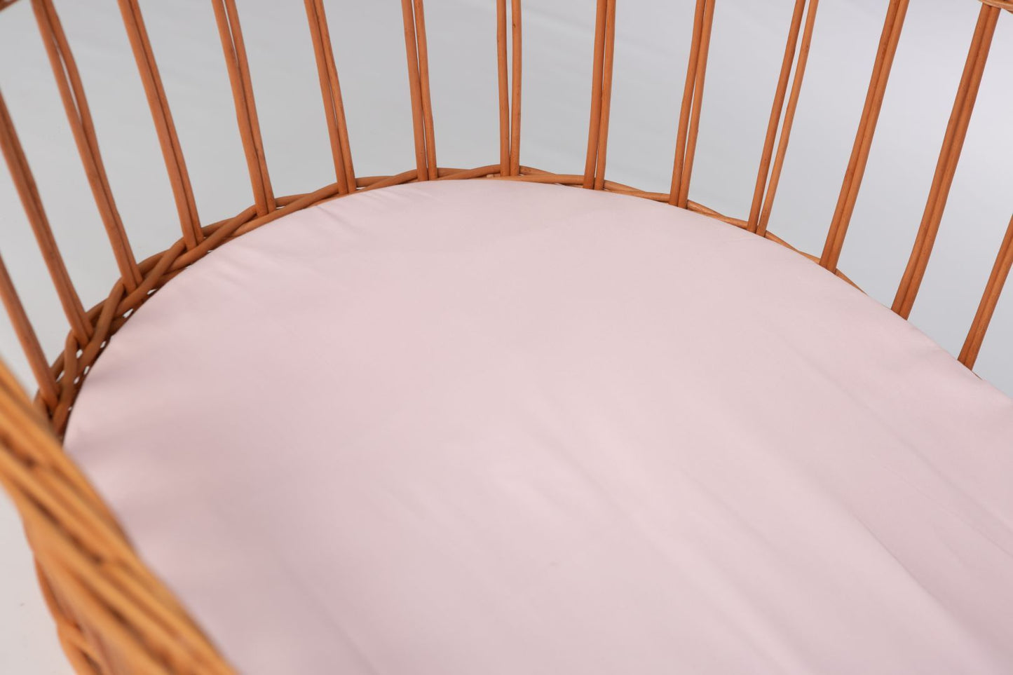 Baby-Spannbettlaken aus Bio-Baumwolle (oval)