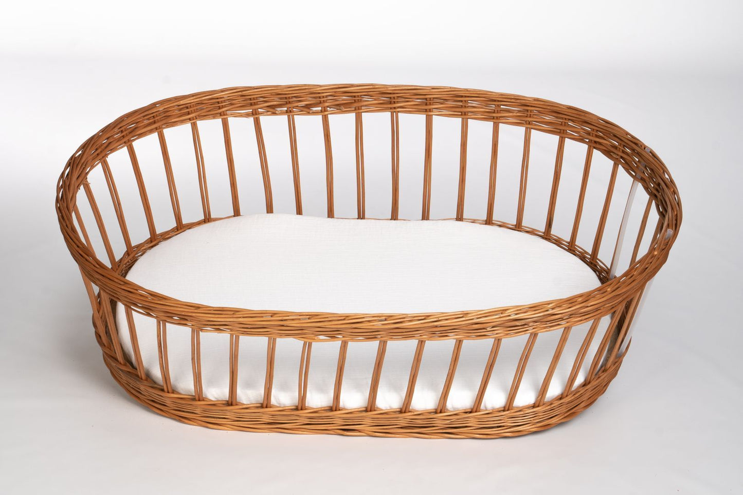 Baby-Spannbettlaken aus Bio-Baumwolle (oval)