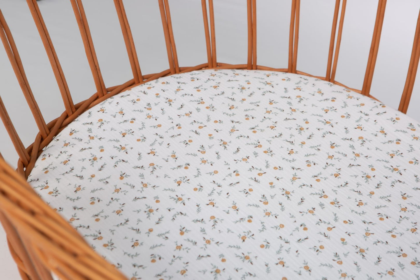 Baby-Spannbettlaken aus Bio-Baumwolle (oval)