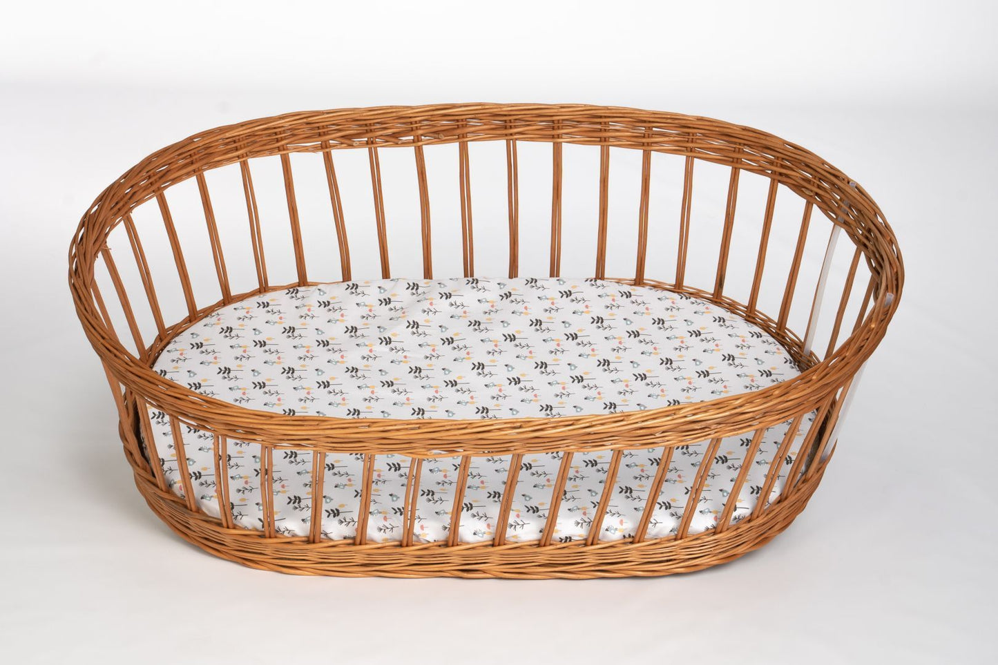 Baby-Spannbettlaken aus Bio-Baumwolle (oval)
