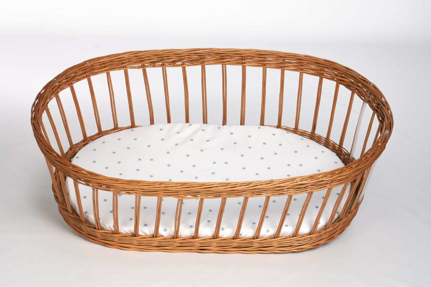 Baby-Spannbettlaken aus Bio-Baumwolle (oval)