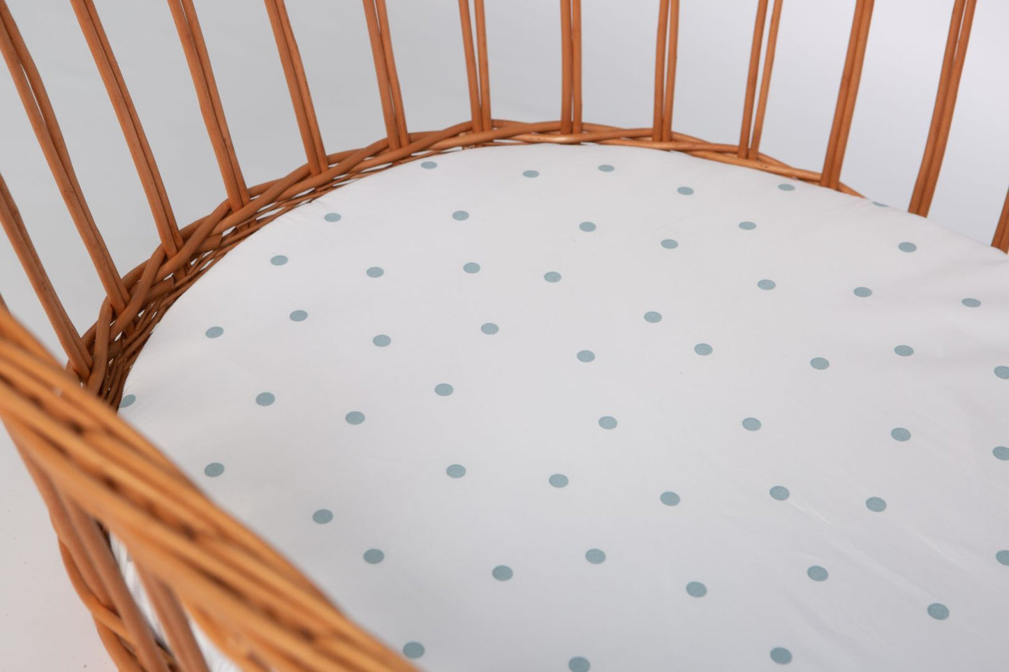 Baby-Spannbettlaken aus Bio-Baumwolle (oval)