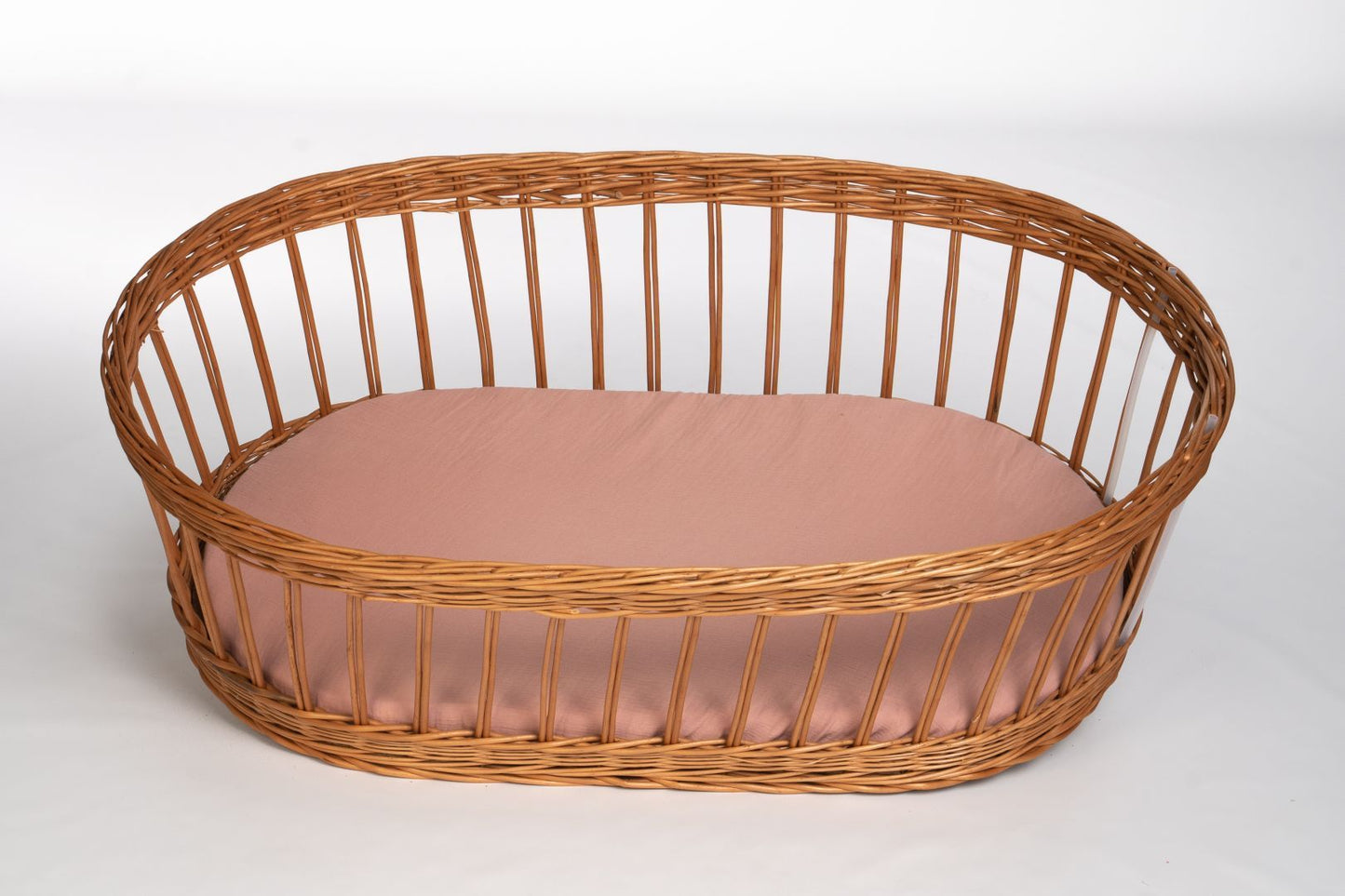 Baby-Spannbettlaken aus Bio-Baumwolle (oval)