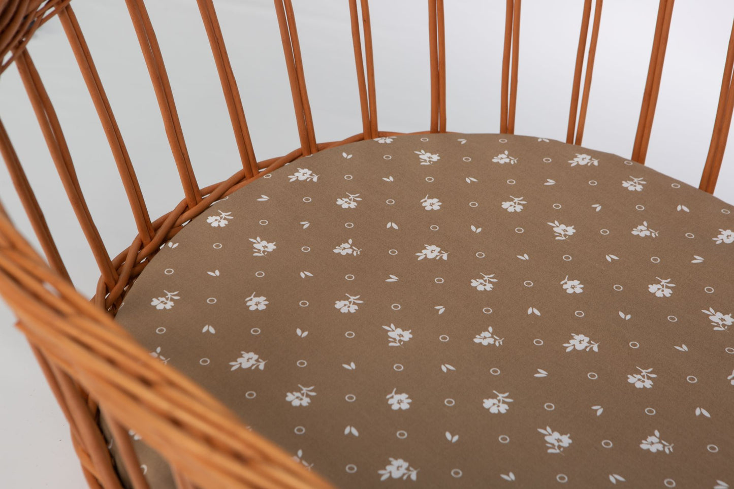 Baby-Spannbettlaken aus Bio-Baumwolle (oval)