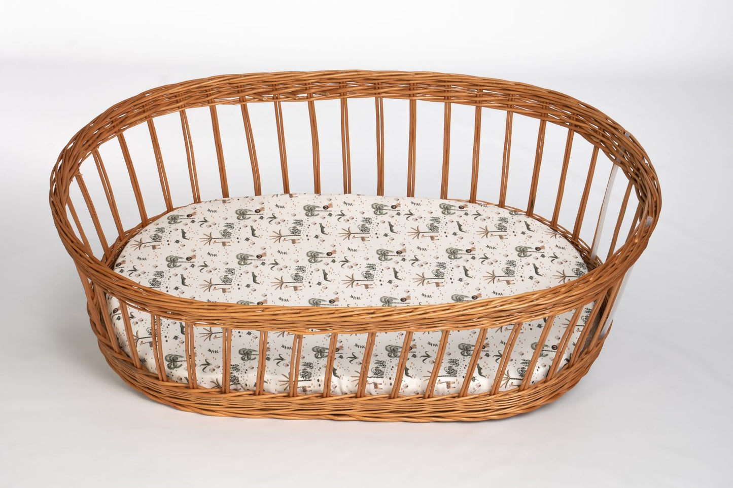 Baby-Spannbettlaken aus Bio-Baumwolle (oval)