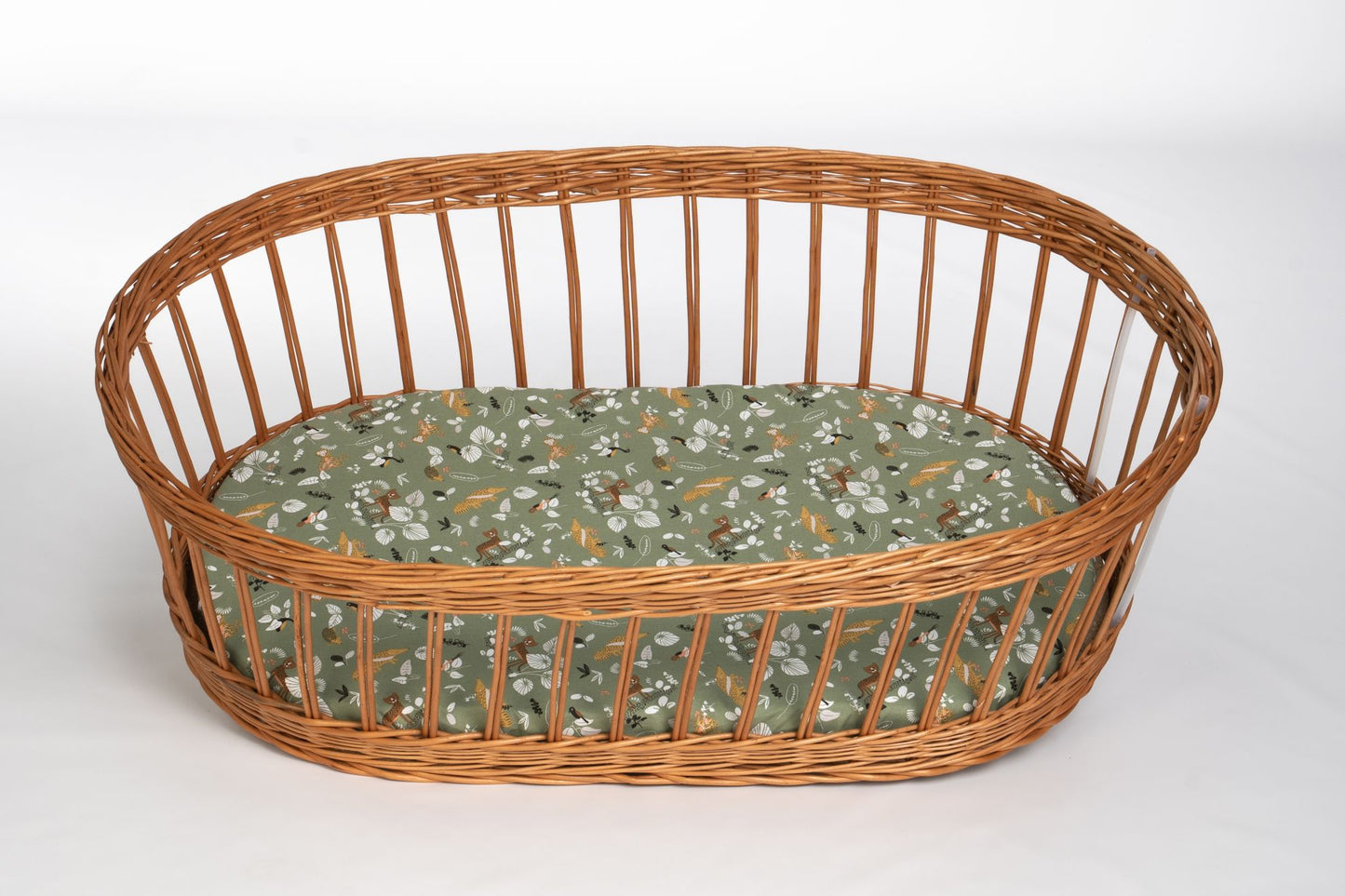 Baby-Spannbettlaken aus Bio-Baumwolle (oval)