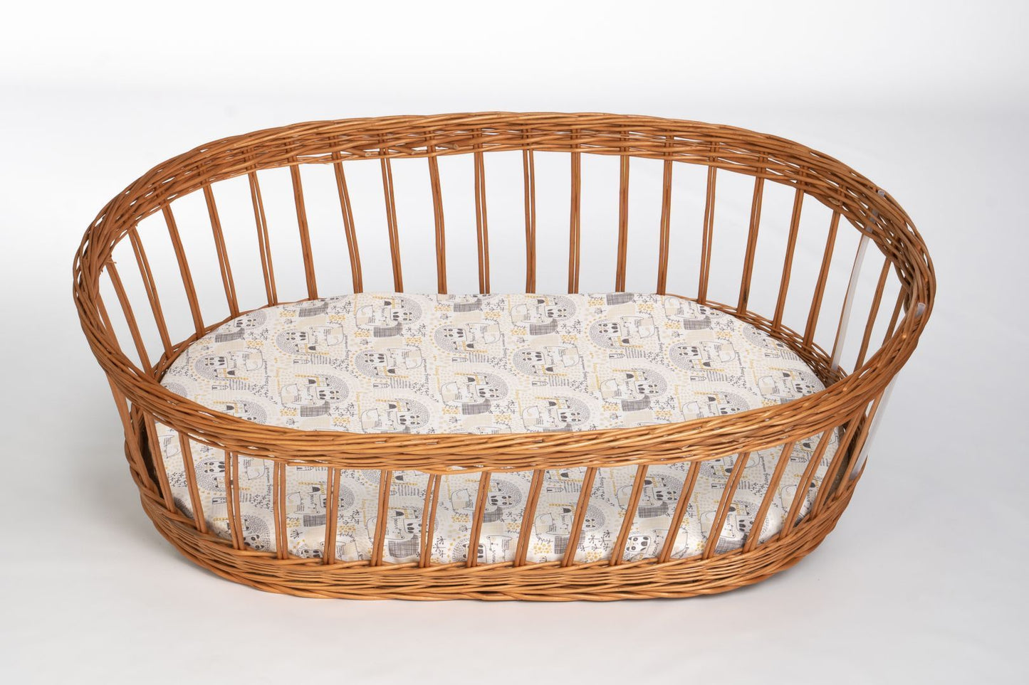 Baby-Spannbettlaken aus Bio-Baumwolle (oval)