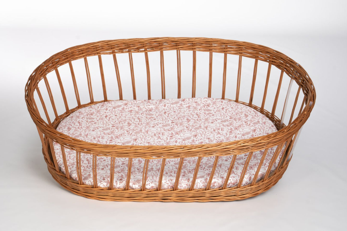 Baby-Spannbettlaken aus Bio-Baumwolle (oval)