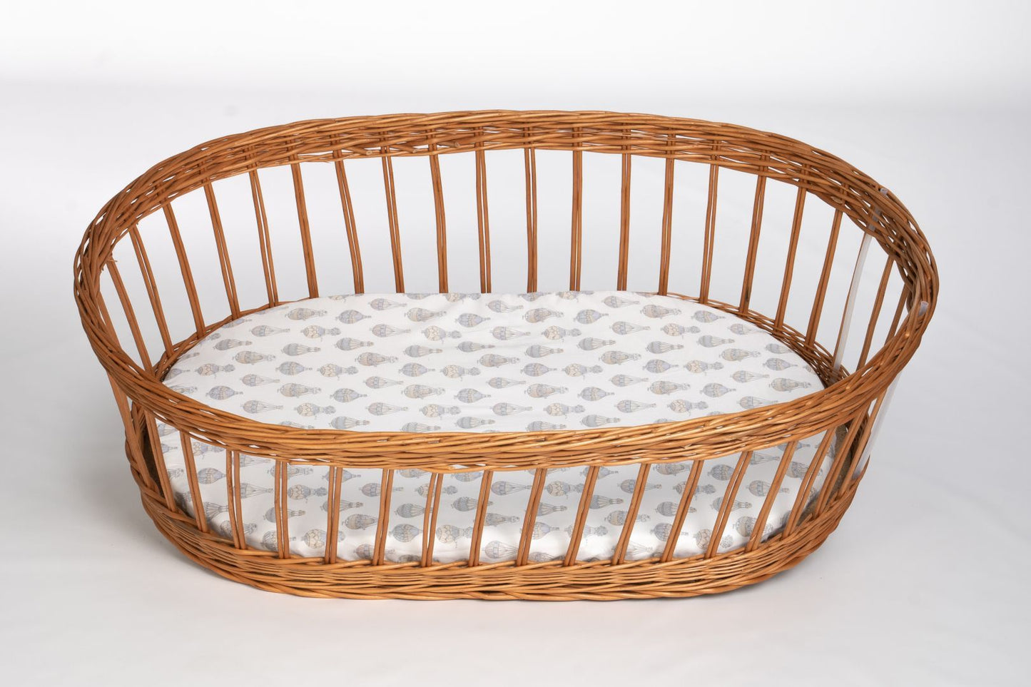 Baby-Spannbettlaken aus Bio-Baumwolle (oval)