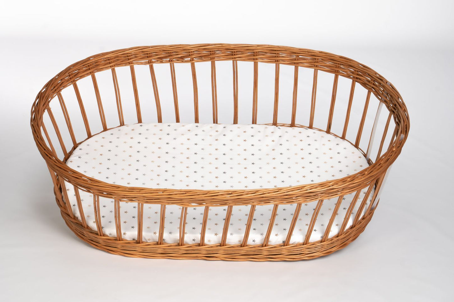 Baby-Spannbettlaken aus Bio-Baumwolle (oval)