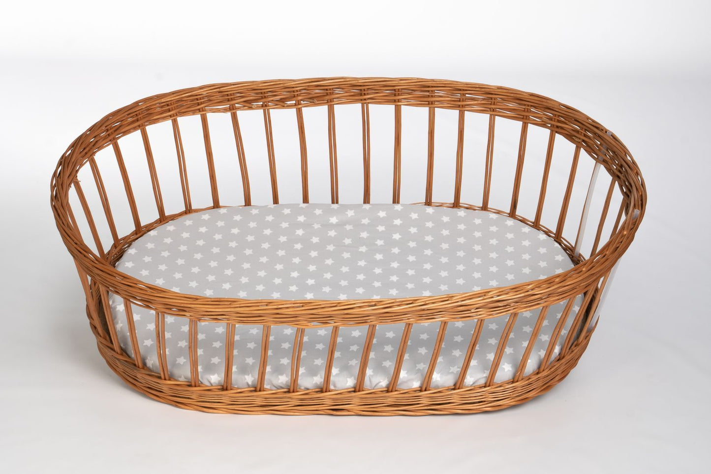 Baby-Spannbettlaken aus Bio-Baumwolle (oval)