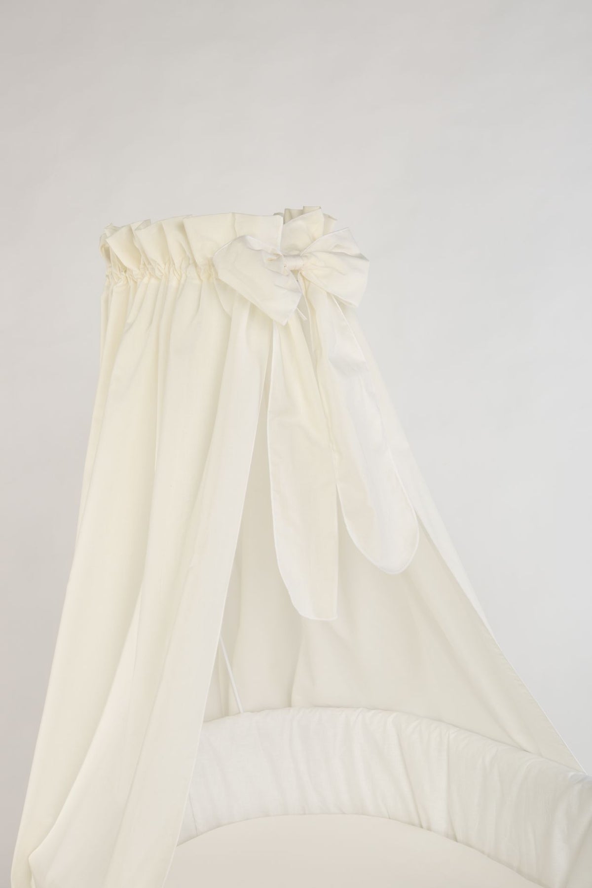 Stubenwagen Maxi Natur mit Ausstattung in Creme (Baumwolle) – MIONIDO