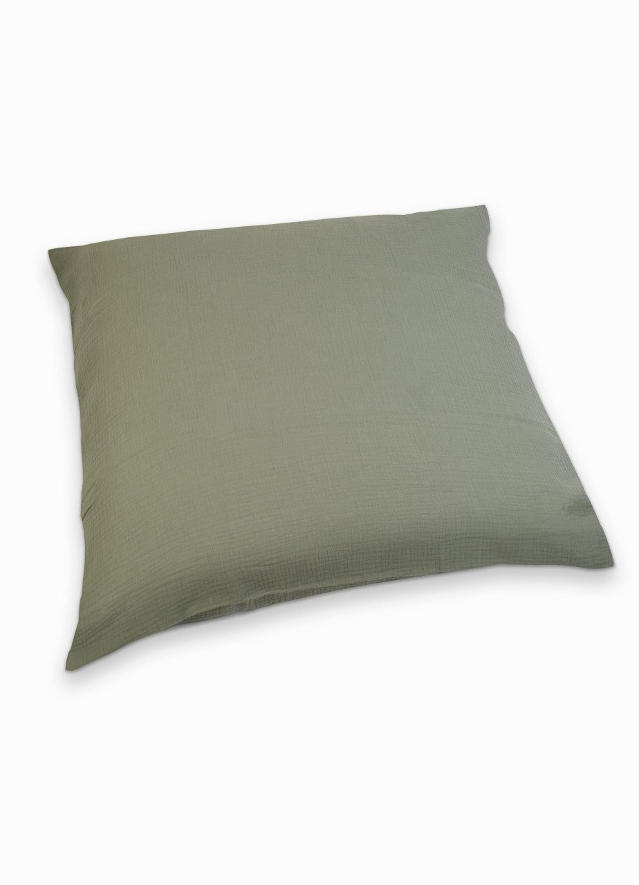 Bettwäsche 80x80 Musselin khaki