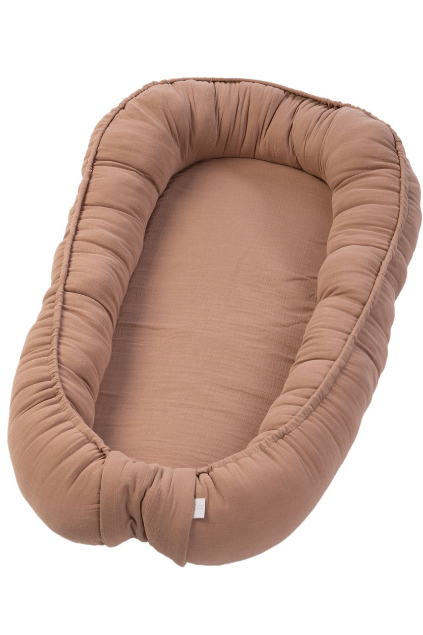 Babynest Musselin, nougat