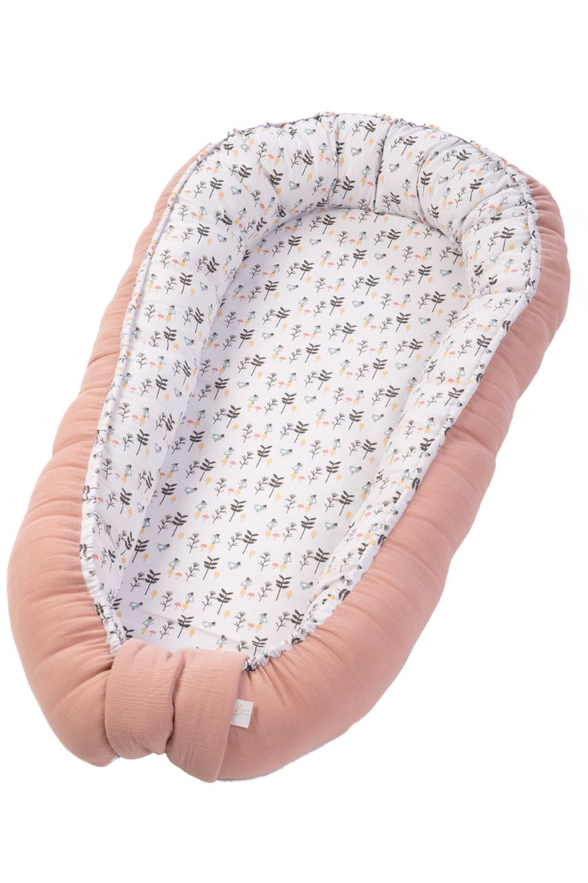 Babynest Waldtiere rosa